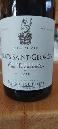 Burgundija Nuits-Saint-Georges Premier Cru Dufouleur Frères Aux Vignerondes 2019