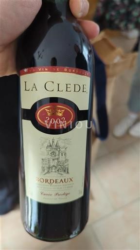 Bordeaux La Clede Prestige 2002