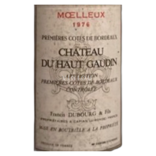 Bordeaux Premières-côtes-de-bordeaux Château Haut Gaudin 1976
