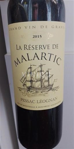 Burdeos Pessac-Léognan Grand Cru Malartic-Lagravière La Réserve de Malartic 2015