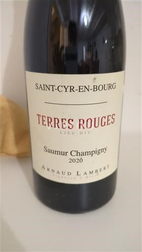 Loirevallei Saumur-champigny Arnaud Lambert Terres Rouges 2020