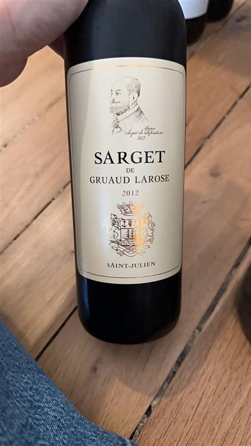 Bordeaux Saint-Julien Gruaud Larose Sarget de Gruaud Larose 2012