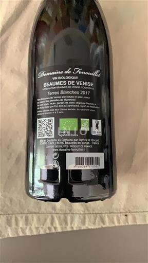 Rhône Valley Beaumes de Venise Domaine Fenouillet Terres Blanches 2017