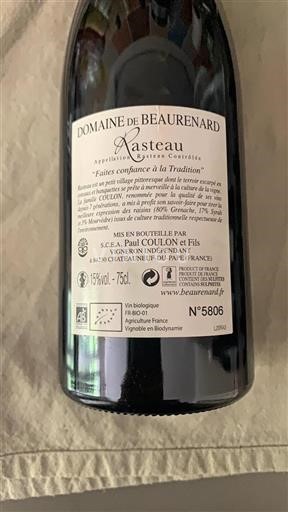 Rhônedalen Rasteau Domaine Beaurenard Rasteau 2019