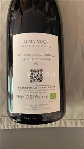 Rona dolina Cornas Alain Voge Les Vieilles Vignes 2021