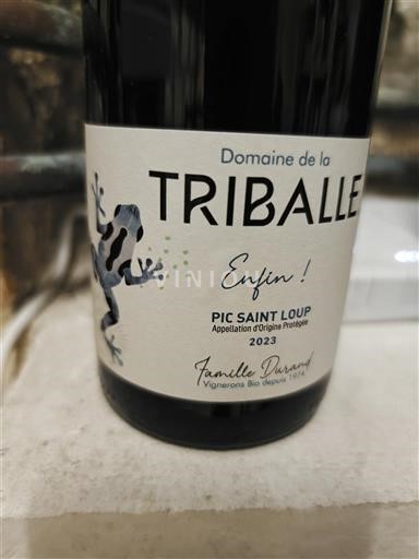 Languedoc Pic-saint-loup Domaine La Triballe Enfin ! 2023
