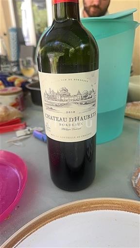 Vin Rouge sec Château Haurets 2018 France Bordeaux AOC