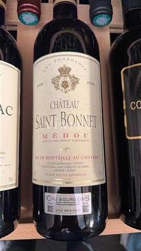 Bordeaux Médoc Cru Bourgeois Château Saint Bonnet 2008