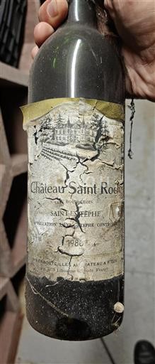 Vin Rouge sec Château Saint Roch 1980 France Bordeaux Saint-Estèphe AOC Cru Bourgeois