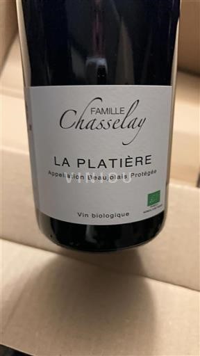 Vin Rouge sec La Platière Famille Chasselay 2022 France Beaujolais AOC