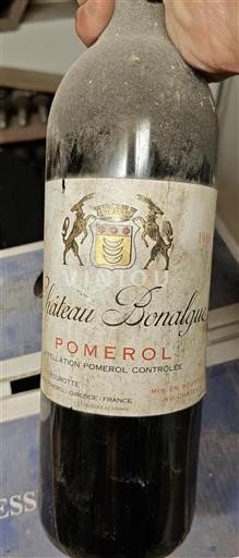 Vin Rouge sec Château Bonalgue 1989 France Bordeaux Pomerol AOC