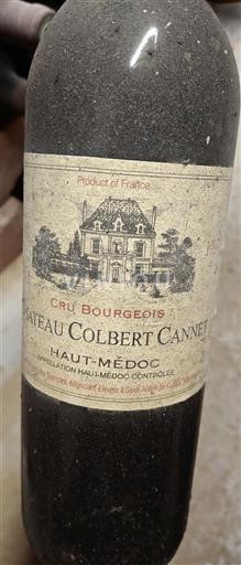 Vin Rouge sec Château Colbert Cannet 1990 France Bordeaux Haut-Médoc AOC Cru Bourgeois