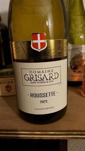 Savoie och Bugey Roussette de Savoie Domaine Grisard Jeanpierre & Fils Cépage Altesse 2023