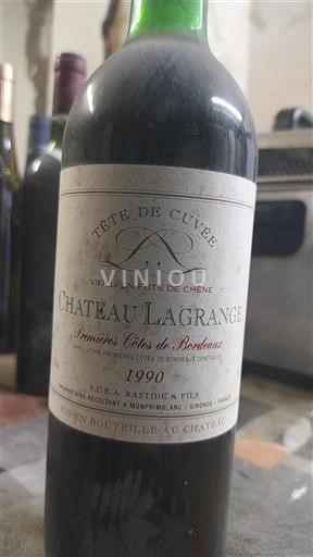 Bordeaux Premières Côtes de Bordeaux Château Lagrange Tête de 1990
