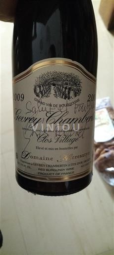 Bourgondië Gevrey-Chambertin Domaine Heresztyn Clos Village 2009