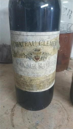 Bordéus Bordeaux Superior Château Clément 1989