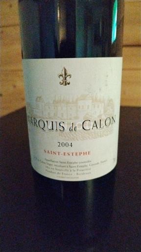 Bordeaux Saint-Estèphe Calon Ségur Marquis de Calon 2004
