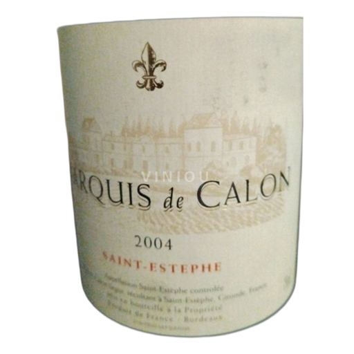 Bordeaux Saint-Estèphe Château Calon-Ségur Marquis de Calon 2004