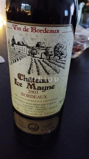 Bordeaux Château Le Mayne 2001