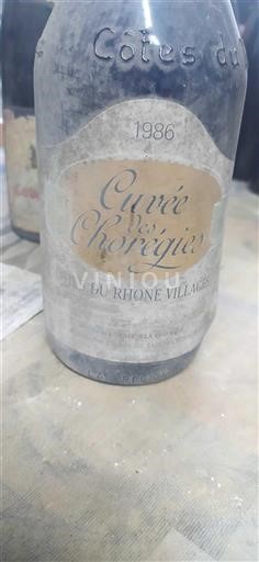 Vin Rouge sec Cuvée des Chorégies 1986 France Vallée du Rhône Côtes-du-rhône-villages AOC