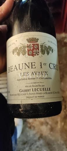 Bourgogne Ikke specificeret Premier Cru Gilbert Lecuelle Les Avaux 2000