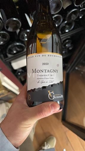 Burgundy Montagny Premier Cru Vignerons de Genouilly Les Vignes du Soleil 2020
