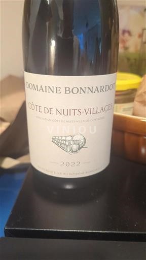 Burgundy Côte de Nuits Villages Domaine Bonnardot 2022