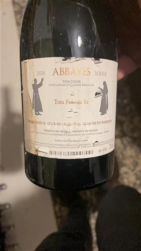 Rhône Valley Ventoux Abbaye du Barroux Tota Pulchra Es 2020