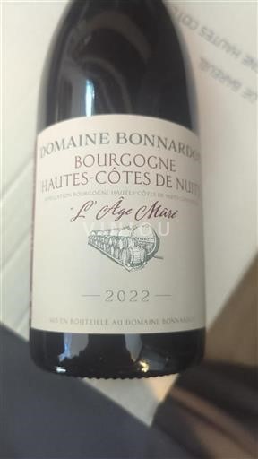 Burgundy Unspecified Domaine Bonnardot L'Âge Mûr 2022