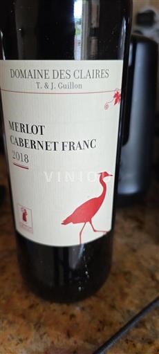Bordeaux Domaine Des Claires 2018