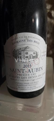 Burgundsko Saint-Aubin Premier Cru Domaine Des Meix Murgers des Dents de Chien 2015