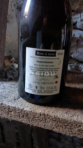 Languedoc och Roussillon Pays d'Oc Anne de Joyeuse Rien à cirer 2022