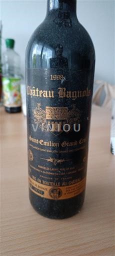 Burdeos Saint-Émilion Château Bagnols 1998