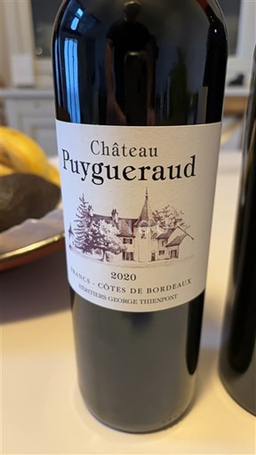 Bordeaux Francs-côtes-de-bordeaux Château Puygueraud 2020