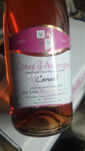 Valle della Loira Côtes-d'Auvergne EARL CHAMBE Nicolas Corent 2023