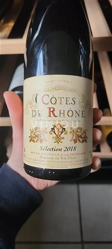 Thung lũng Rhône Côtes-du-rhône Domaine Val Frais Sélection 2018