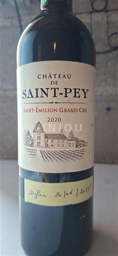 Burdeos Saint-Émilion Gran Cru Grand Cru Château Saint-Pey 2020