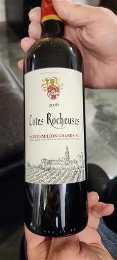 Bordeaux Saint-Émilion Grand Cru Grand Cru Côtes Rocheuses 2016