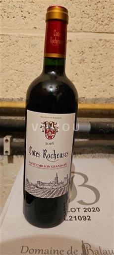 Burdeos Saint-Émilion Gran Cru Grand Cru Côtes Rocheuses 2016