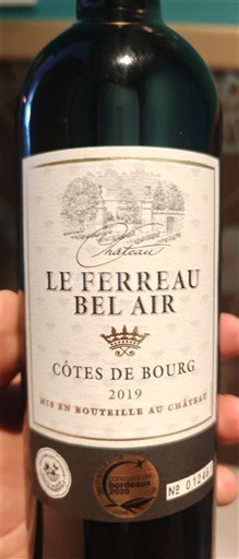 Bordeaux Côtes-de-bourg Château Le Ferreau Bel Air 2019