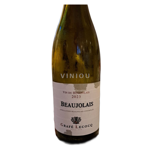 Vin Rouge sec Grafe Lecocq 2023 France Beaujolais AOC