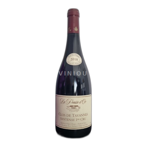 Vin Rouge sec Clos de Tavannes La Pousse Or 2018 France Bourgogne Santenay AOC Premier Cru