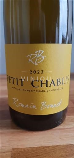 Burgundi Petit-chablis Romain Bonnet 2023