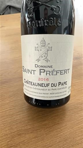 Rhône-dalen Châteauneuf-du-Pape Domaine Saint Préfert 2016