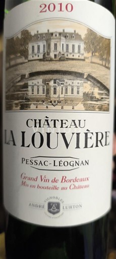 Bordeaux Pessac-Léognan Château La Louvière 2010