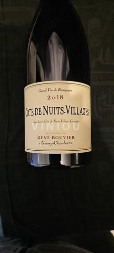 Bourgogne Côte de Nuits-byar René Bouvier 2018
