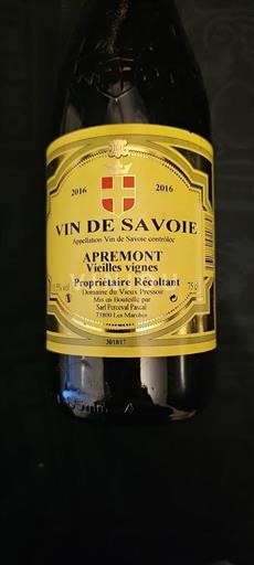 Savoie và Bugey Apremont Vins de Savoie 2016
