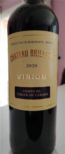 Bordeaux Moulis-en-Médoc Château Brillette Comte du Perier de Larsan 2020