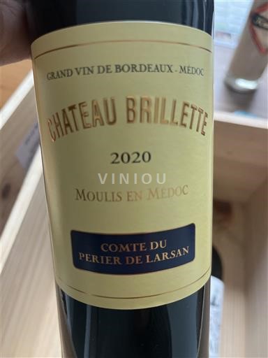 Bordeaux Moulis-en-Médoc Château Brillette Comte du Perier de Larsan 2020