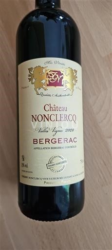 Sud-Ouest Bergerac Château Nonclercq Vieilles Vignes 2020